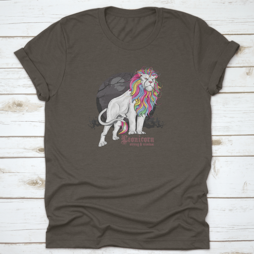 Dazzling Lion T-Shirt featuring a lion graphic and the text 'Strong And Wisdom', showcasing a stylish design for casual wear.