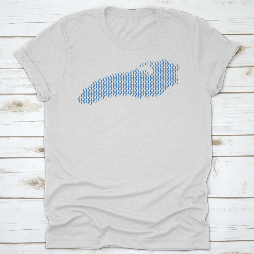 A detailed vector map of Ontario Lake showcasing demographic population data, ideal for research and educational purposes.