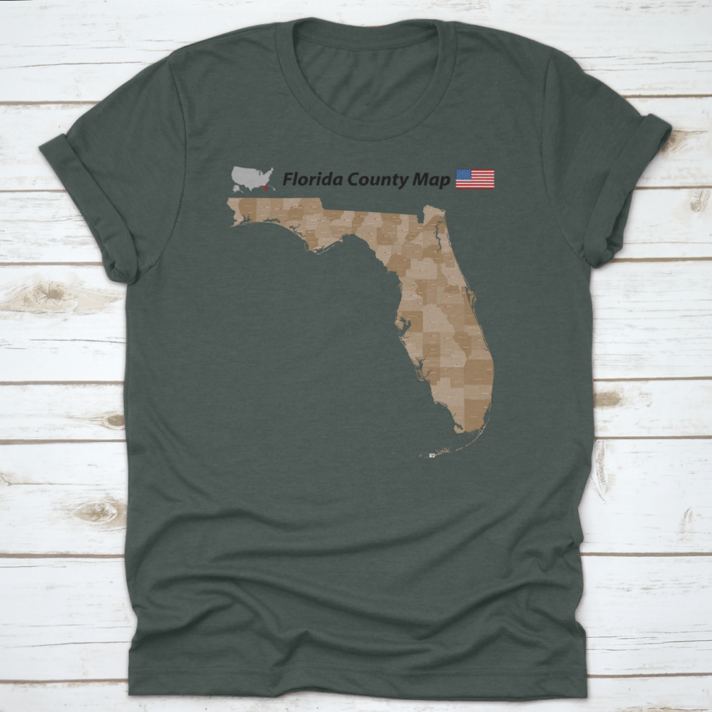 A detailed vector map of Florida showing all counties and major cities, designed for educational and travel purposes.