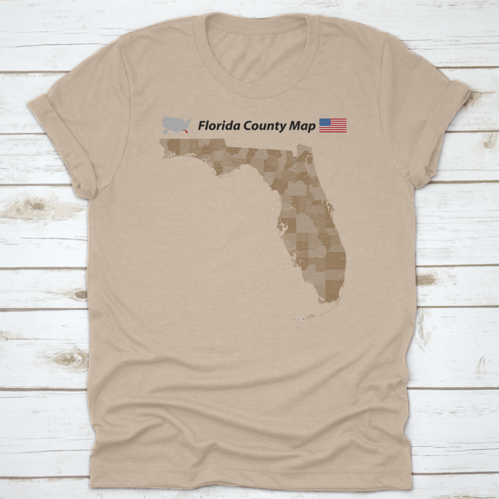 A detailed vector map of Florida showing all counties and major cities, designed for educational and travel purposes.