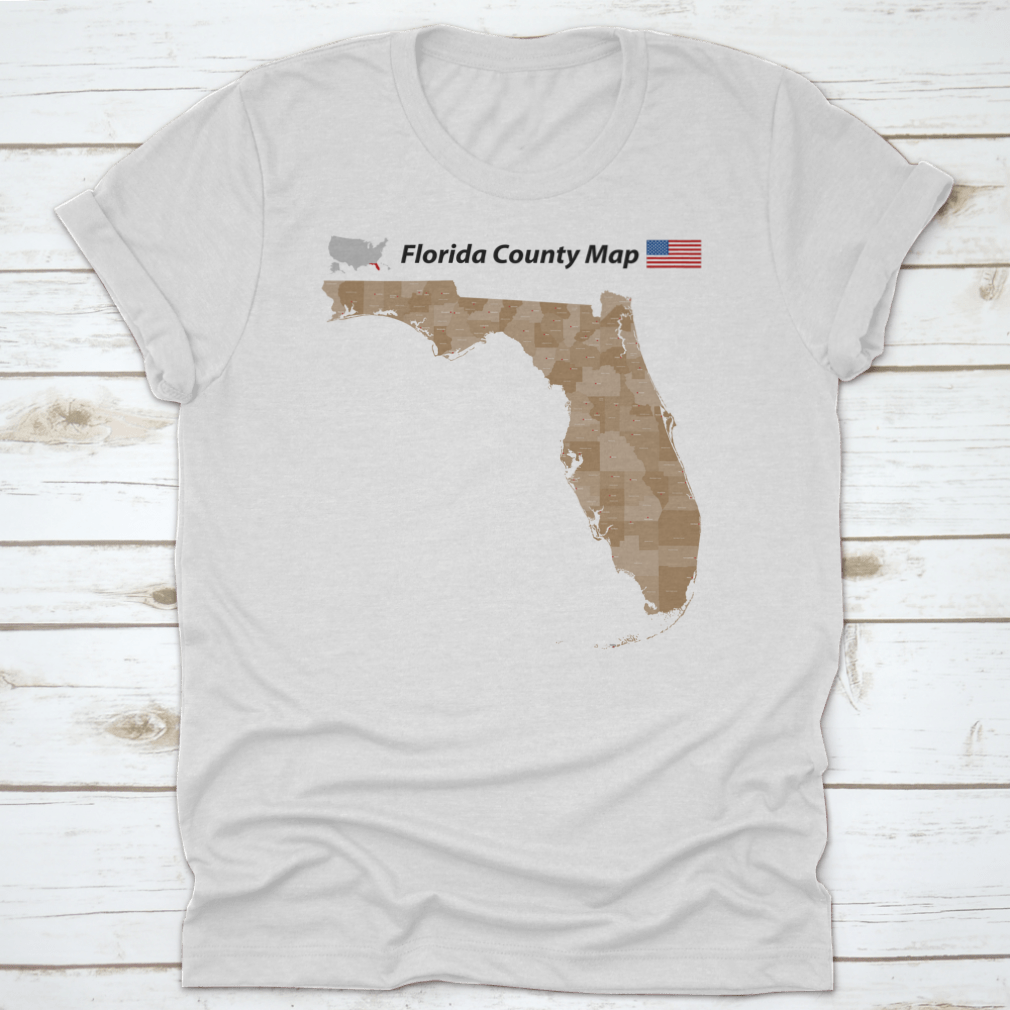 A detailed vector map of Florida showing all counties and major cities, designed for educational and travel purposes.