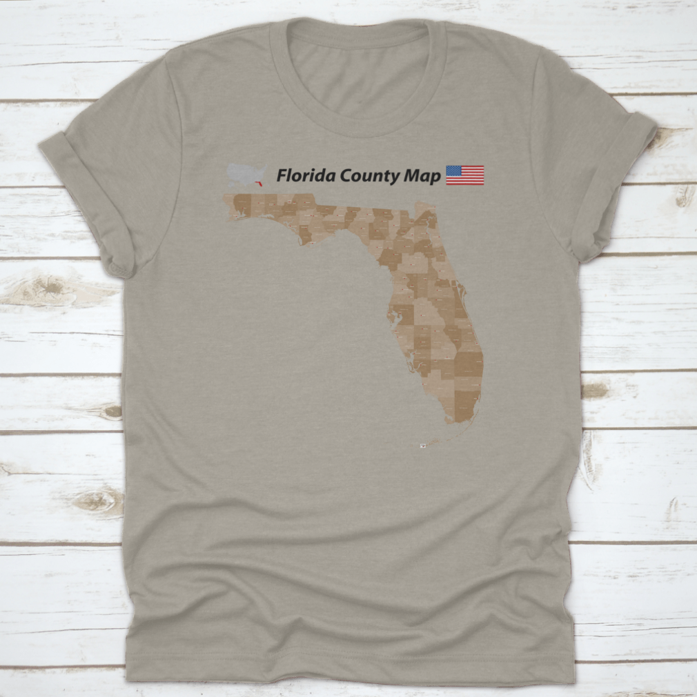A detailed vector map of Florida showing all counties and major cities, designed for educational and travel purposes.