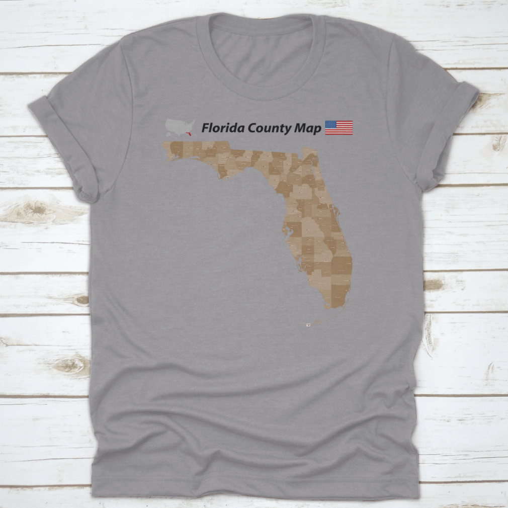A detailed vector map of Florida showing all counties and major cities, designed for educational and travel purposes.