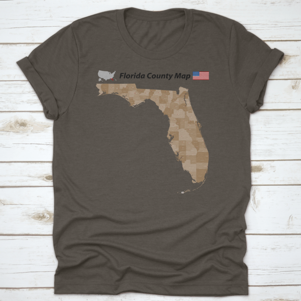 A detailed vector map of Florida showing all counties and major cities, designed for educational and travel purposes.
