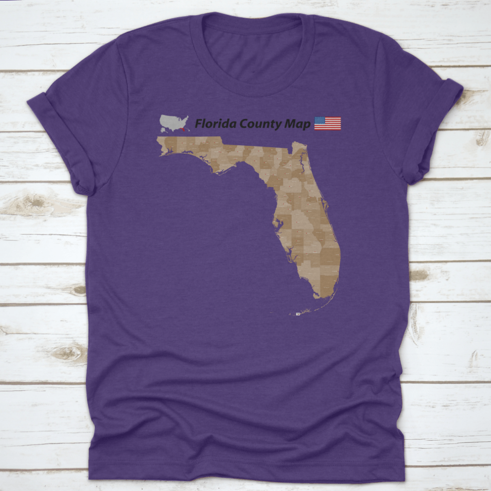 A detailed vector map of Florida showing all counties and major cities, designed for educational and travel purposes.