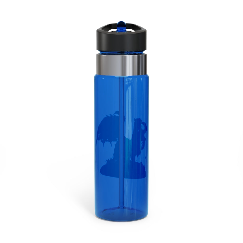 Deviant Dungeon Lurker Kensington Tritan™ Sport Bottle in vibrant colors with a carabiner hook, showcasing its sleek design and straw lid.