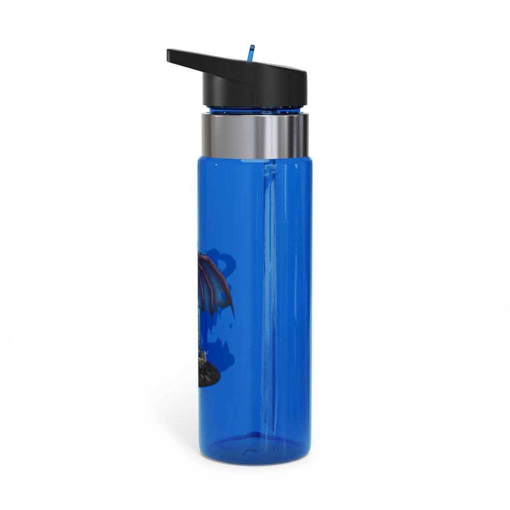 Deviant Dungeon Lurker Kensington Tritan™ Sport Bottle in vibrant colors with a carabiner hook, showcasing its sleek design and straw lid.