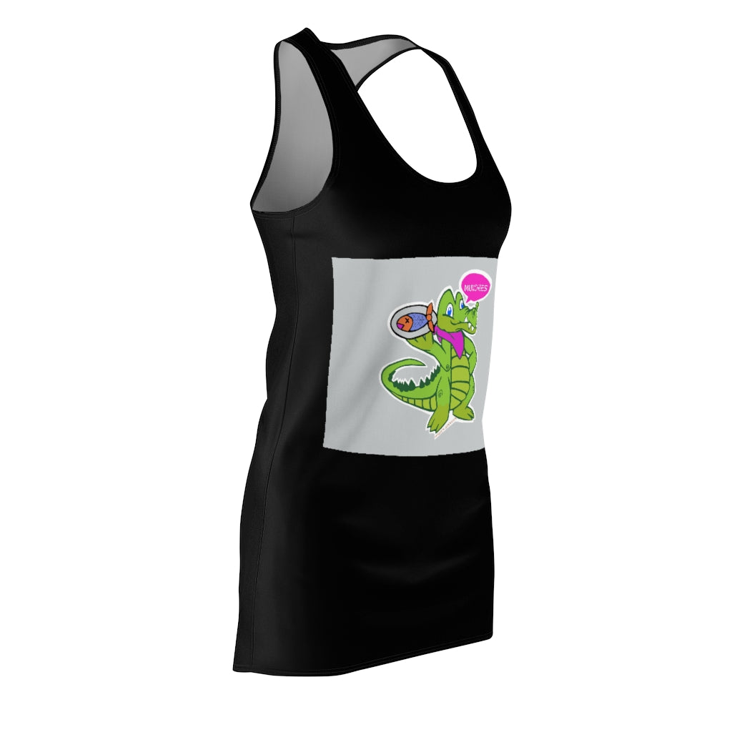Diner Croc Women's Cut & Sew Racerback Dress showcasing a stylish and comfortable design in a flattering fit.