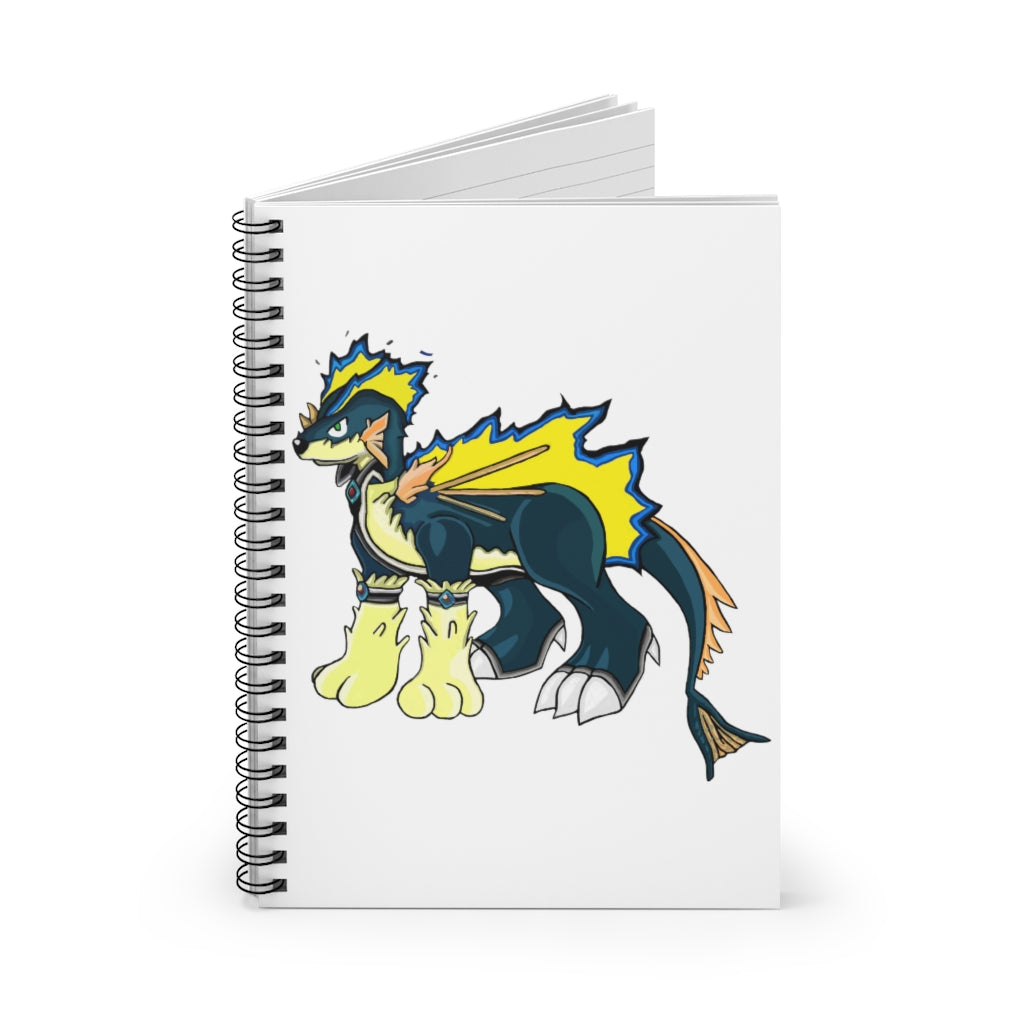 Doffis Spiral Notebook with ruled line pages and a stylish printed cover, perfect for notes and lists.