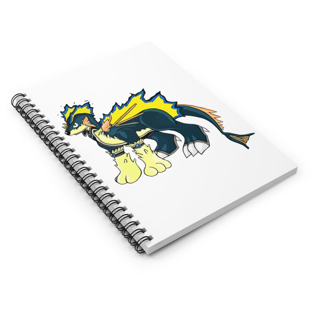 Doffis Spiral Notebook with ruled line pages and a stylish printed cover, perfect for notes and lists.