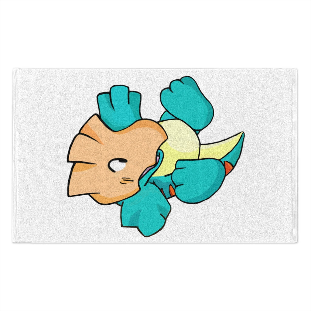 Dogat Rally Towel measuring 11x18 inches, featuring a soft cotton backing and stylish printed mink polyester front.