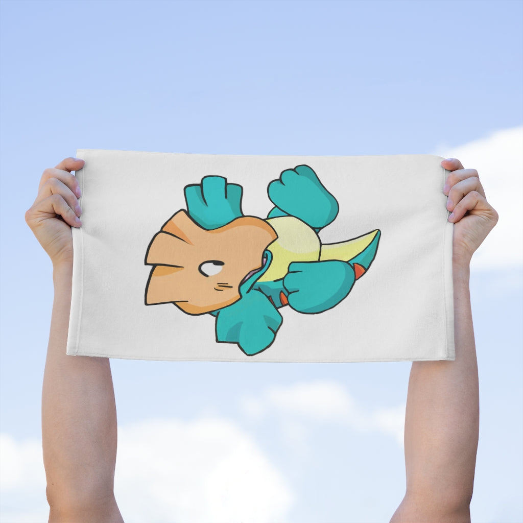 Dogat Rally Towel measuring 11x18 inches, featuring a soft cotton backing and stylish printed mink polyester front.