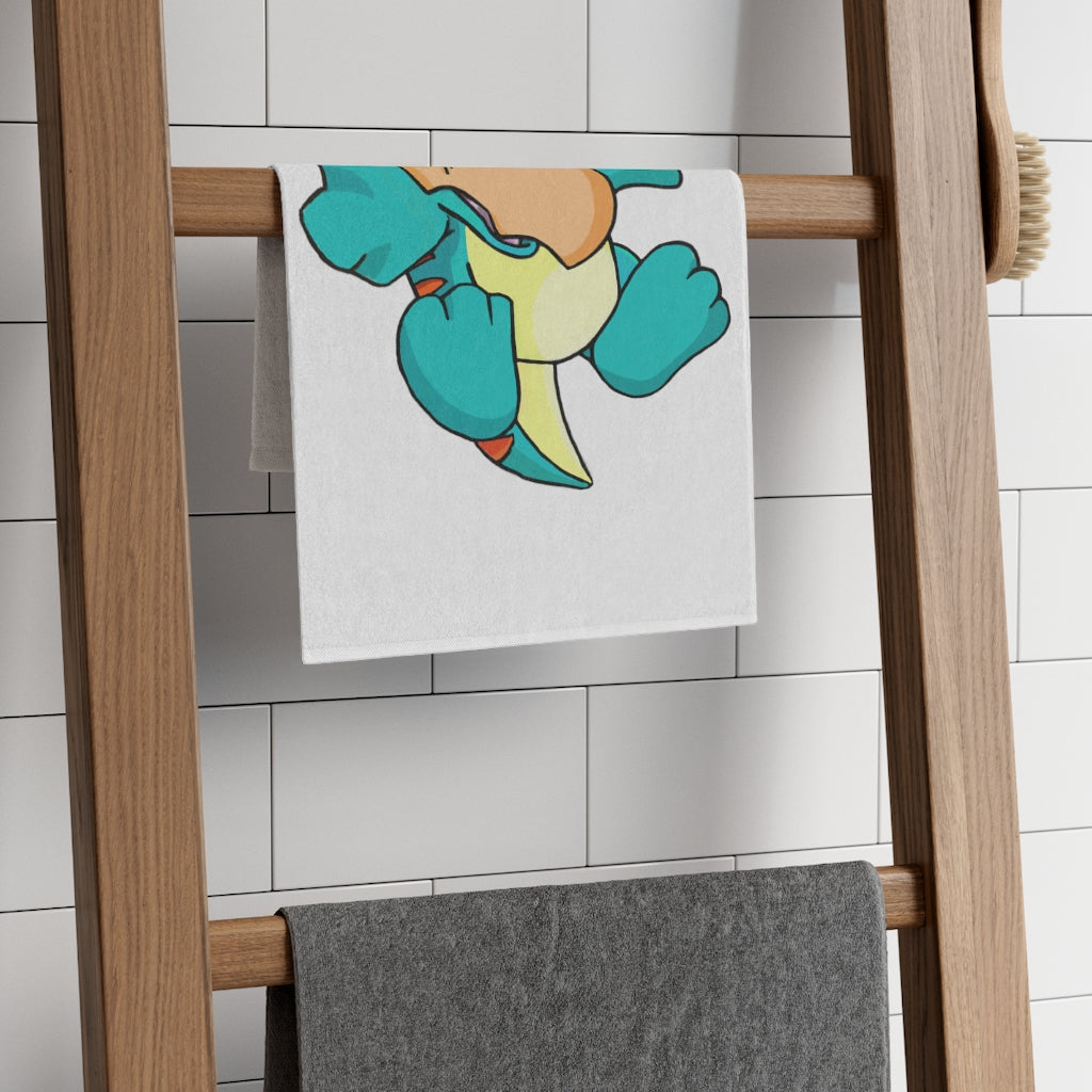 Dogat Rally Towel measuring 11x18 inches, featuring a soft cotton backing and stylish printed mink polyester front.