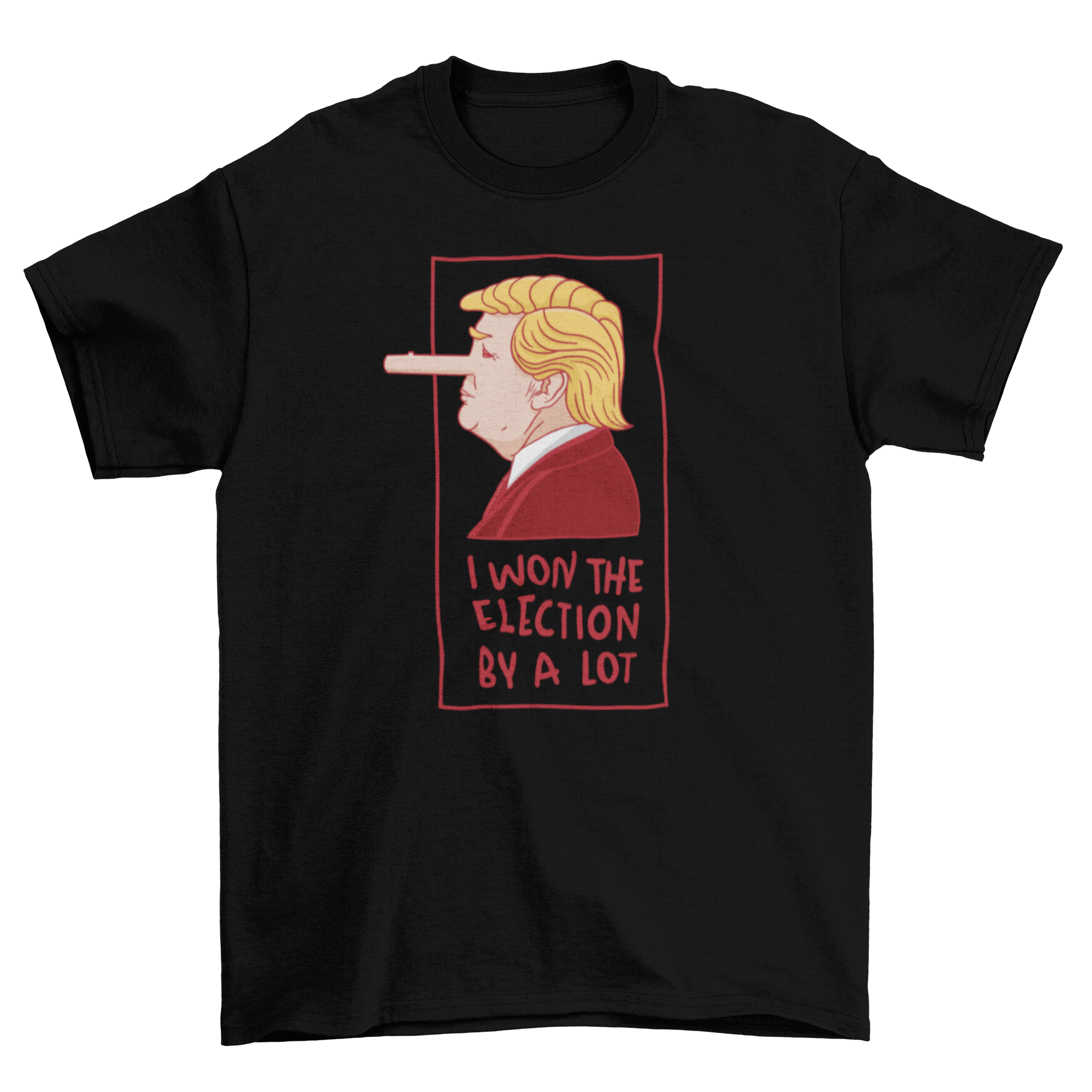 Cartoon figure with long nose