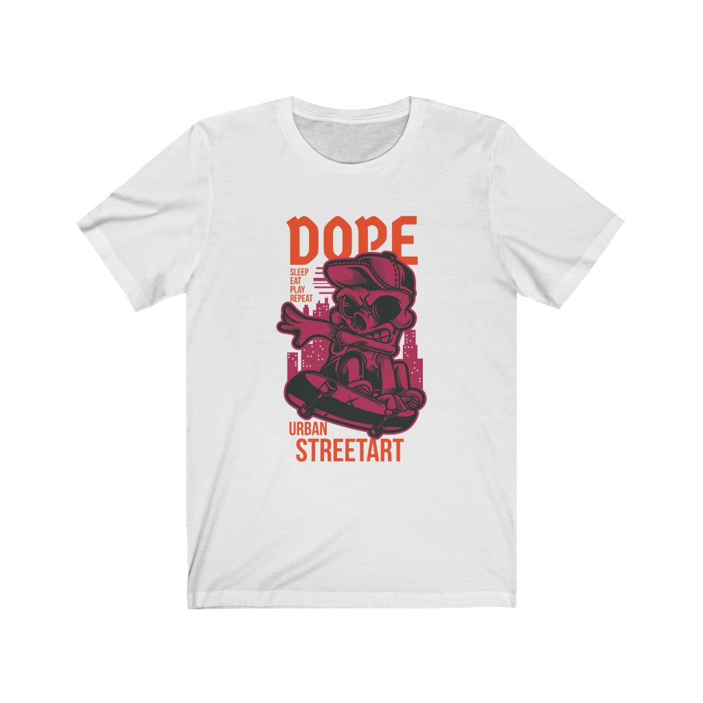 Dope Streetart Popculture Graphic T-Shirt featuring vibrant street art designs on a soft cotton fabric, perfect for casual wear.