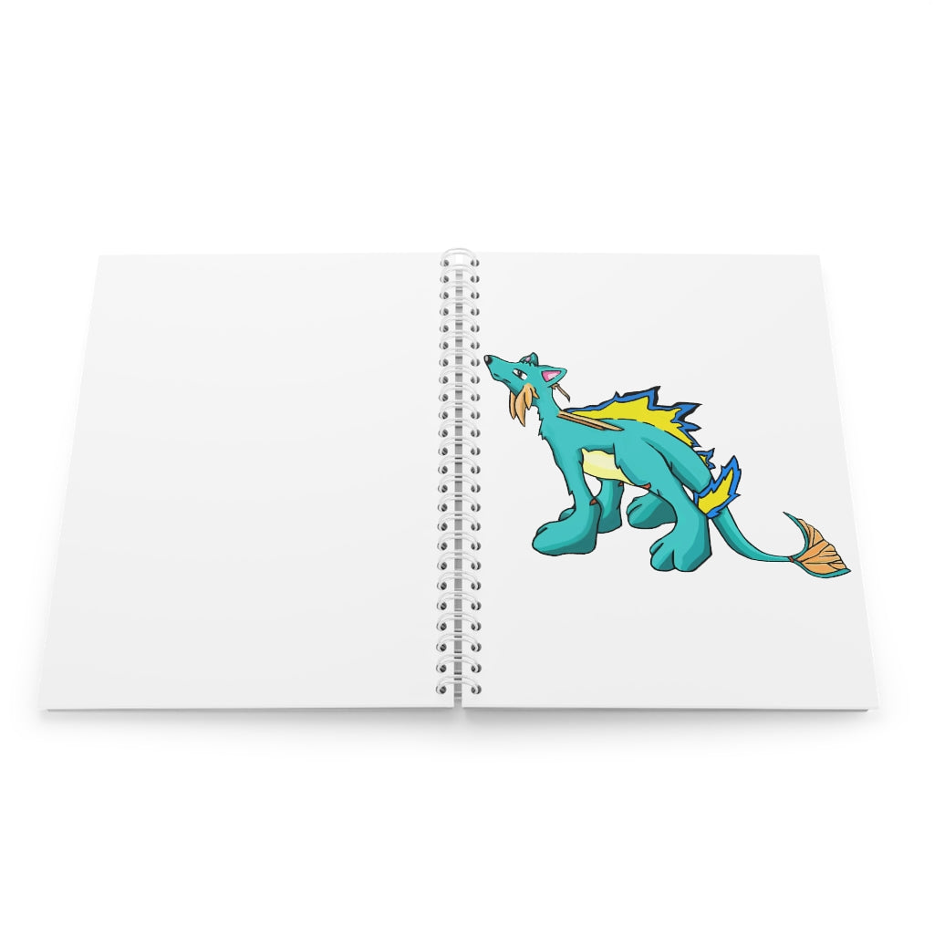 Doudro Spiral Notebook with customizable covers and wide-ruled pages, featuring a semi-glossy laminated finish.