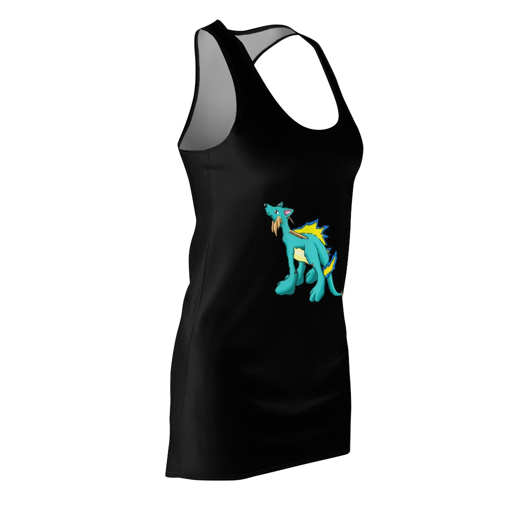 Doudro Women's Cut & Sew Racerback Dress showcasing a stylish and feminine design, perfect for casual and active wear.