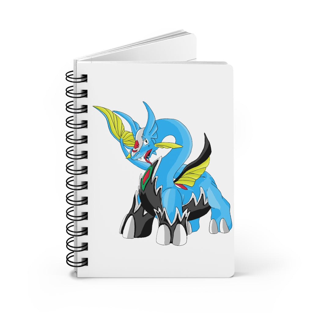 Dragigas Spiral Bound Journal featuring a glossy laminated cover and lined pages, perfect for writing dreams and ideas.