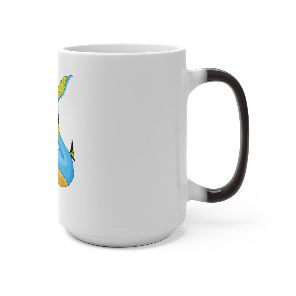 Drago Color Changing Mug showcasing its unique color transformation with a warm beverage inside.