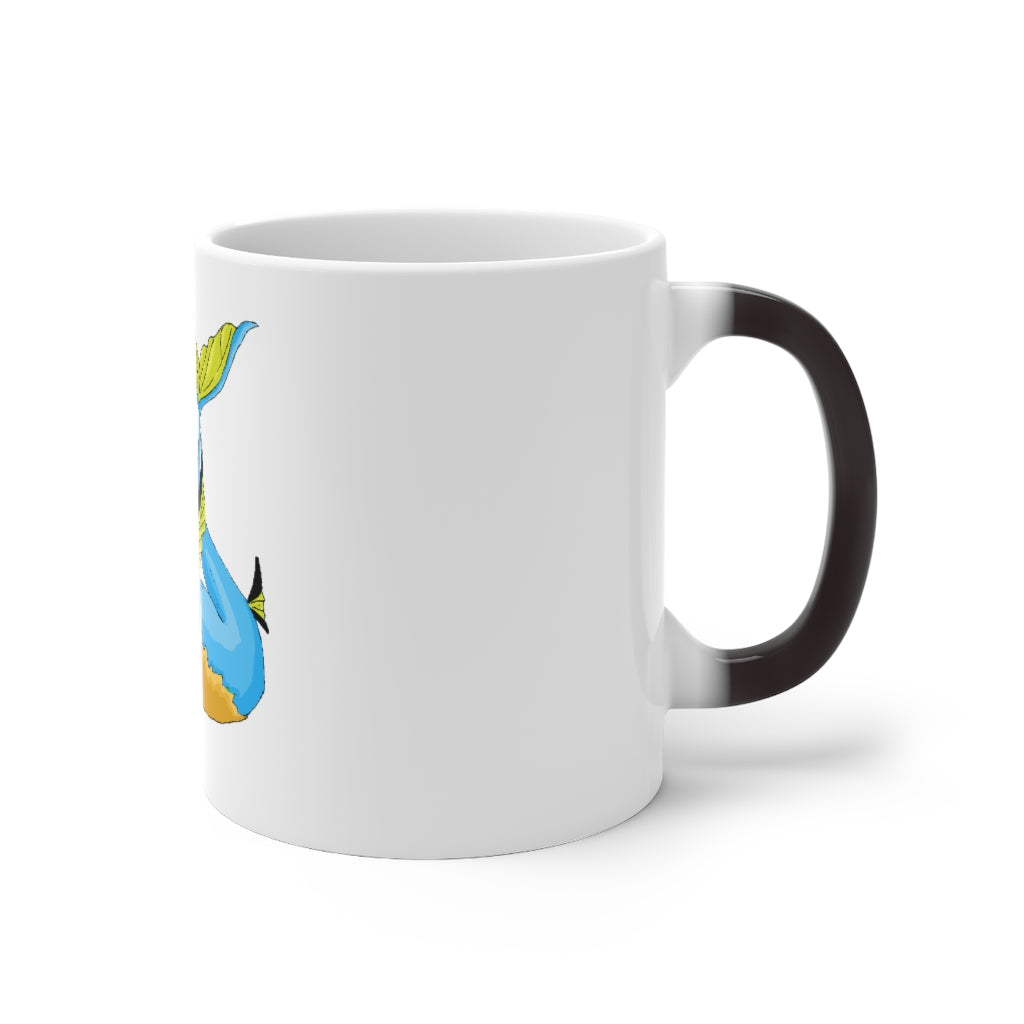 Drago Color Changing Mug showcasing its unique color transformation with a warm beverage inside.