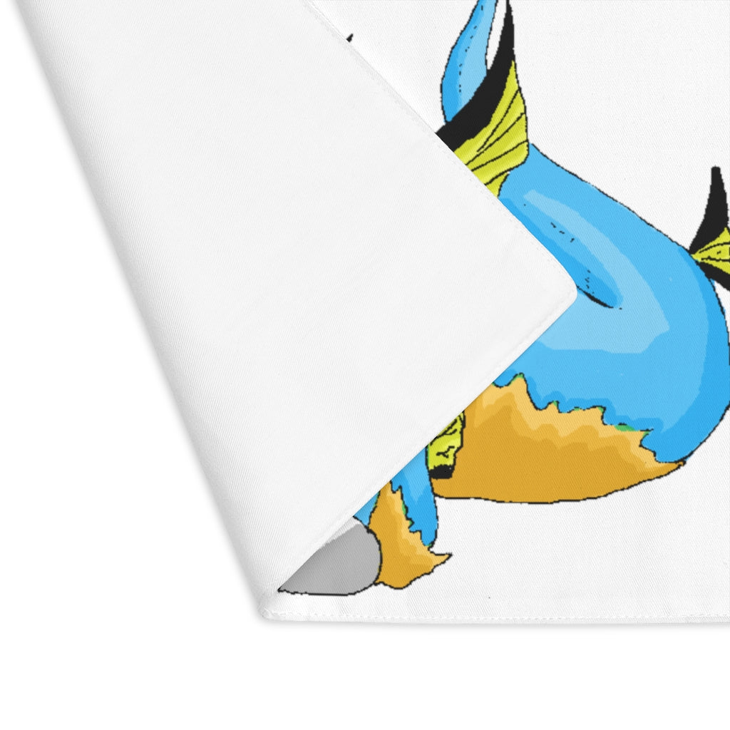 Drago Placemat featuring a unique design, made from durable cotton, double-sided with one-sided print and natural back.