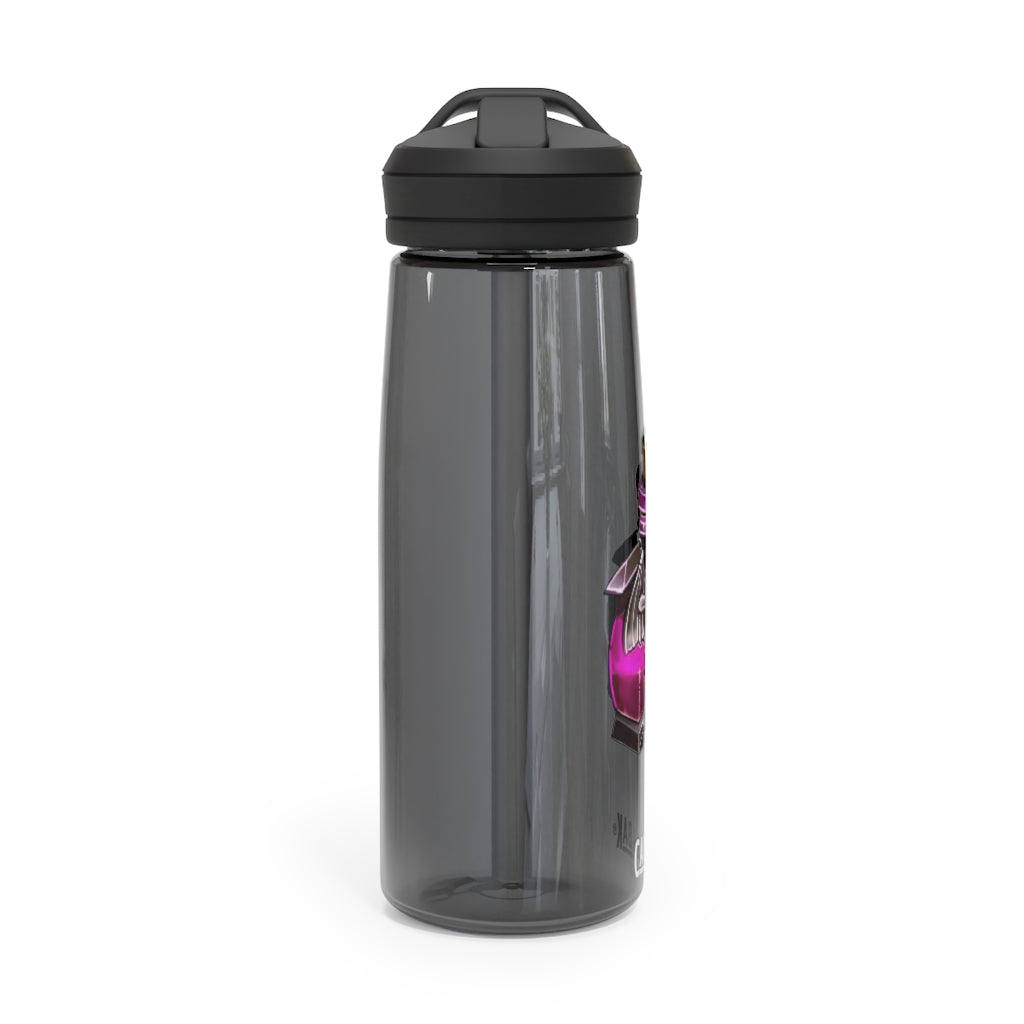Dragon Potion CamelBak Eddy® Water Bottle in vibrant design, available in 20oz and 25oz sizes, showcasing its spill-proof biting valve and easy-carry handle.