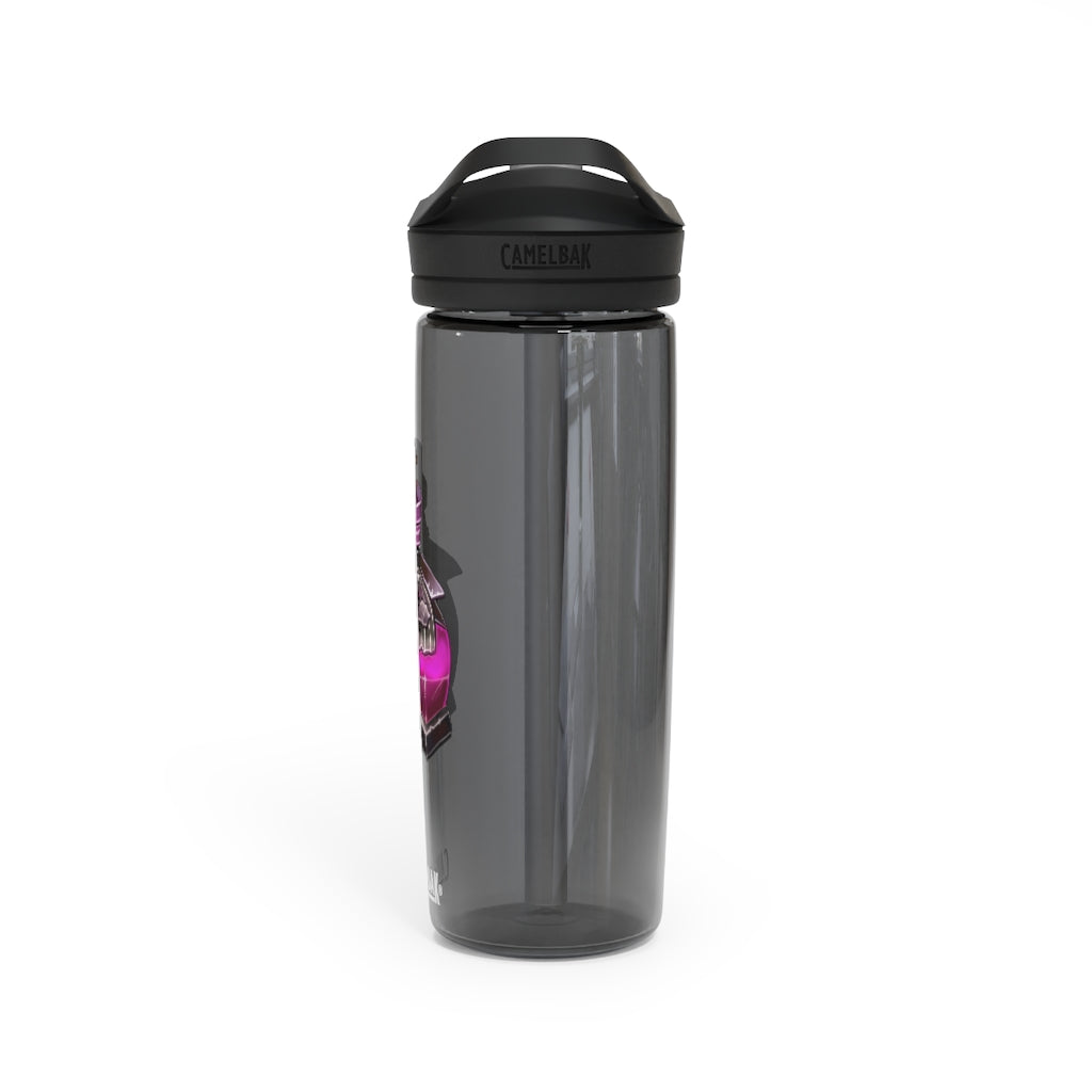 Dragon Potion CamelBak Eddy® Water Bottle in vibrant design, available in 20oz and 25oz sizes, showcasing its spill-proof biting valve and easy-carry handle.