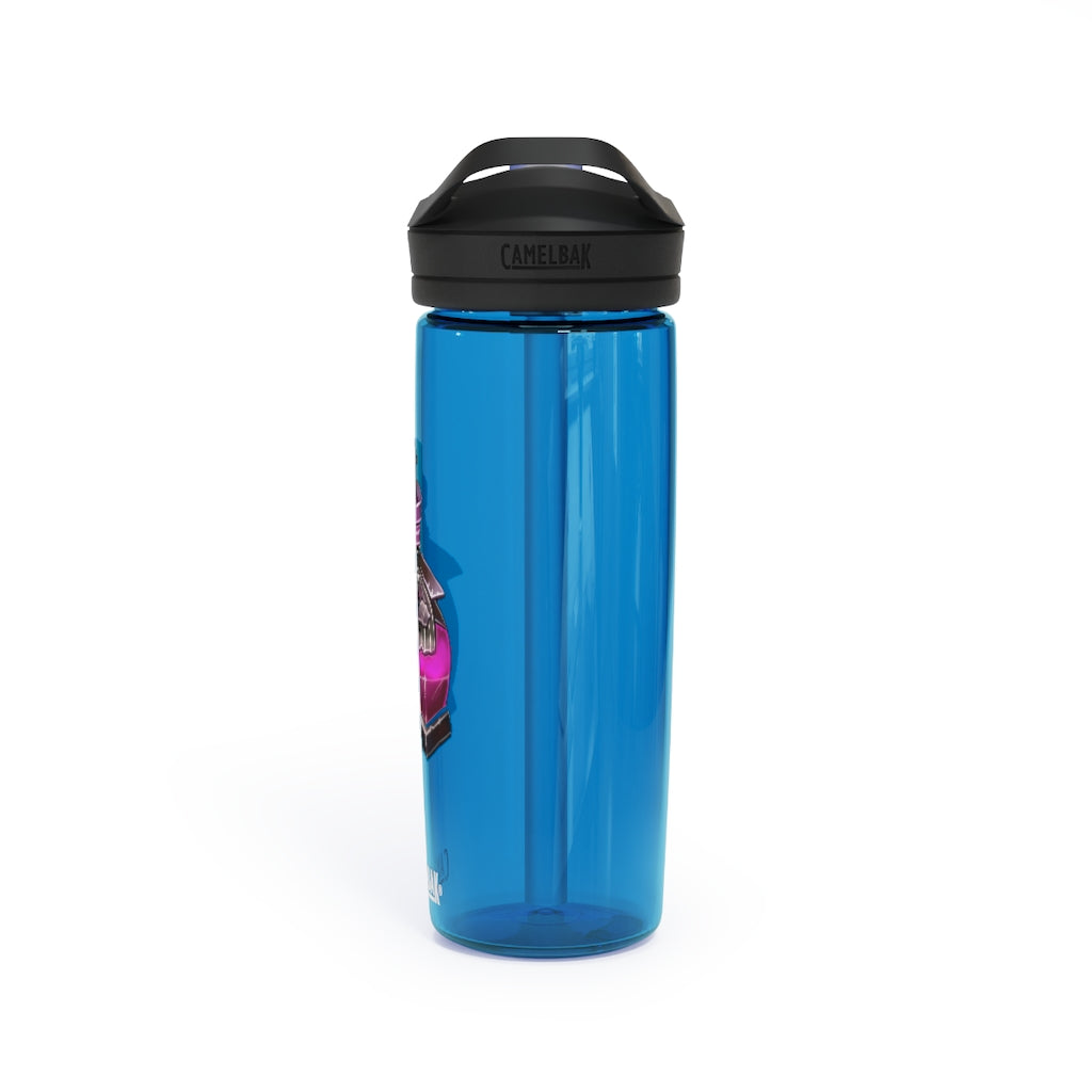 Dragon Potion CamelBak Eddy® Water Bottle in vibrant design, available in 20oz and 25oz sizes, showcasing its spill-proof biting valve and easy-carry handle.