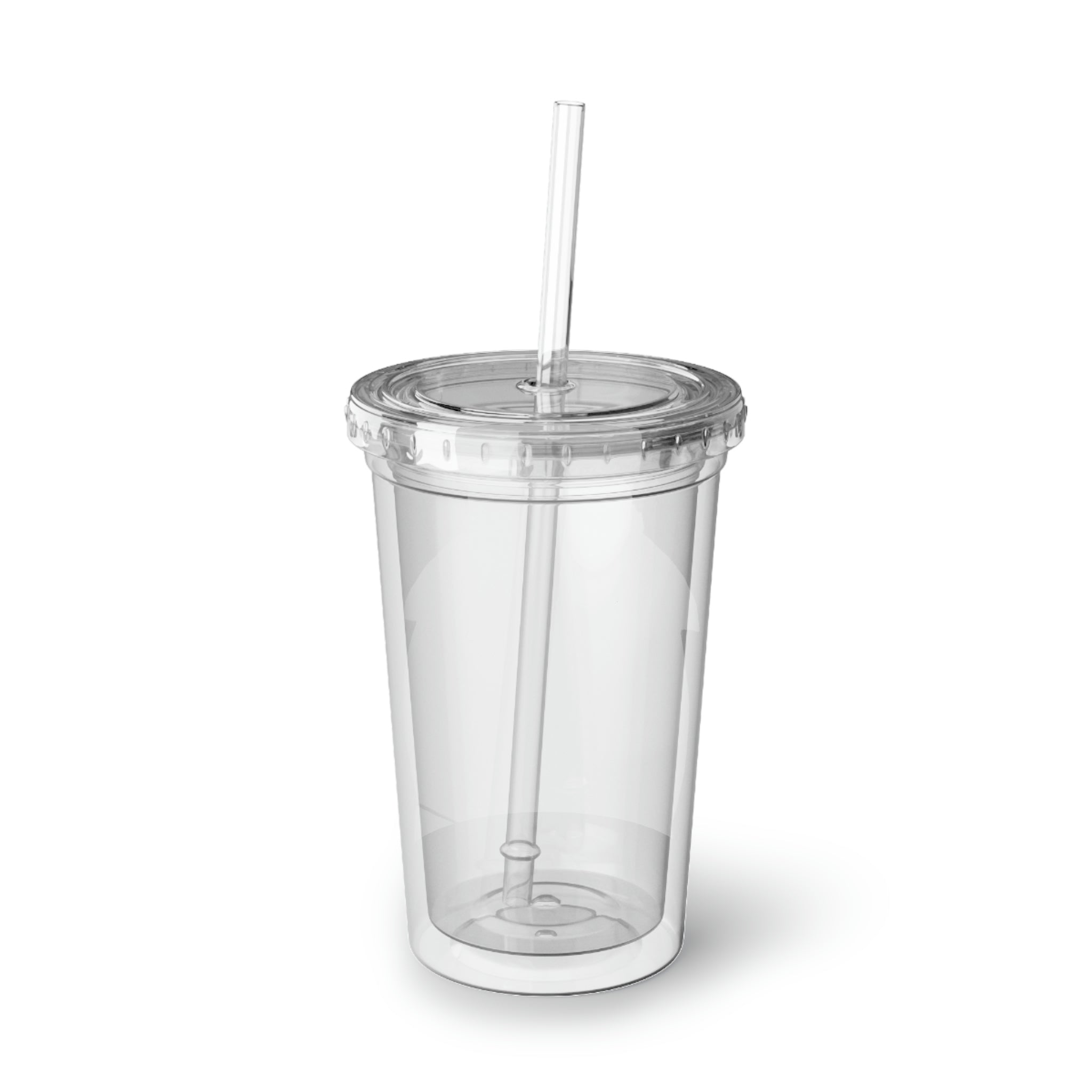 Dragon Potion Suave Acrylic Cup with double-wall insulation, featuring a vibrant design and a plastic lid with a straw.