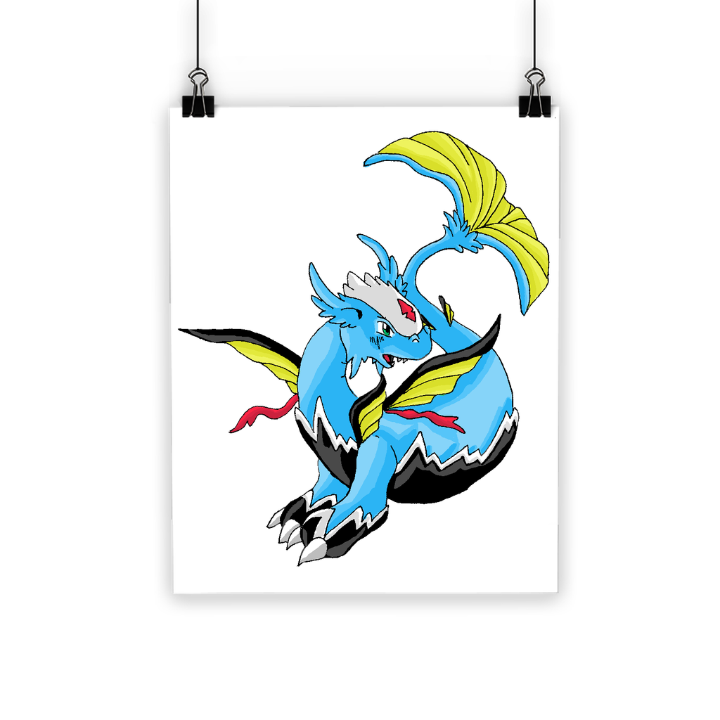 Dragonir Classic Poster featuring vibrant colors on semi-gloss paper, ideal for indoor and outdoor use.
