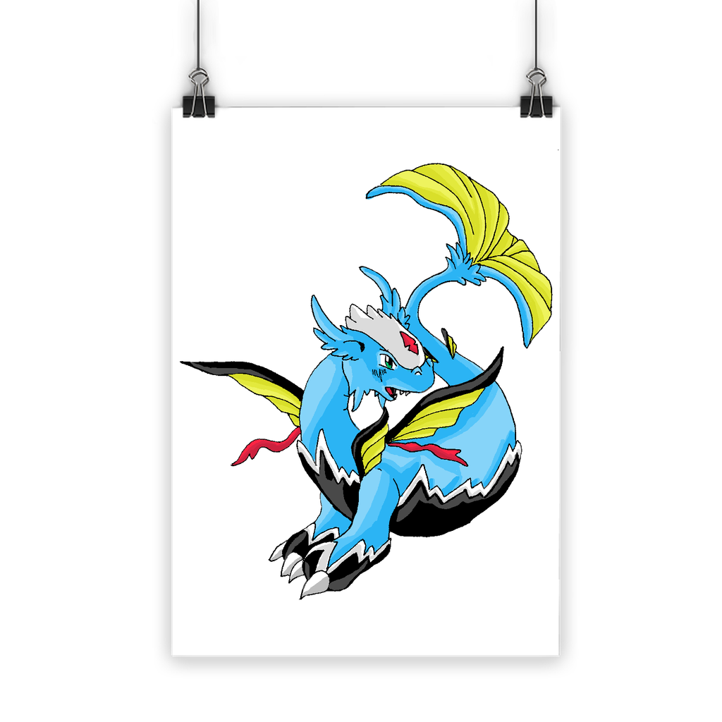 Dragonir Classic Poster featuring vibrant colors on semi-gloss paper, ideal for indoor and outdoor use.