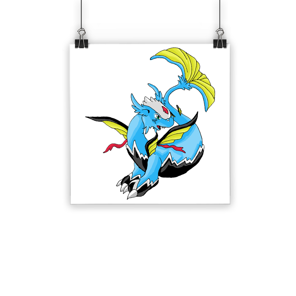 Dragonir Classic Poster featuring vibrant colors on semi-gloss paper, ideal for indoor and outdoor use.