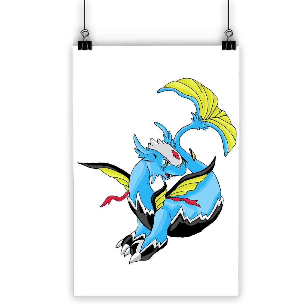 Dragonir Classic Poster featuring vibrant colors on semi-gloss paper, ideal for indoor and outdoor use.