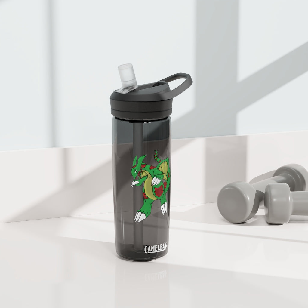 Draggor CamelBak Eddy® Water Bottle in 20oz and 25oz sizes, showcasing its durable Tritan™ material and spill-proof design.