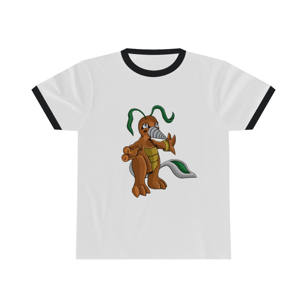 Drillbug Unisex Ringer Tee in various colors with contrasting neckline, showcasing its lightweight and comfortable design.