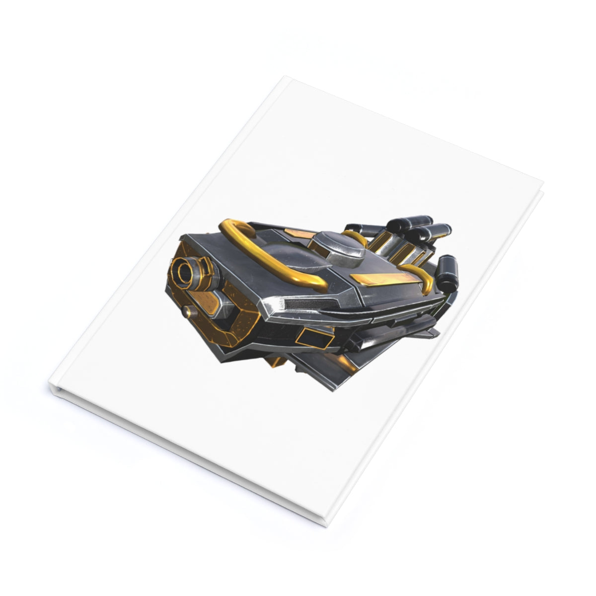 Drone Hardcover Journal A5 with a colorful wraparound design and durable case-wrap binding, featuring blank and ruled pages.