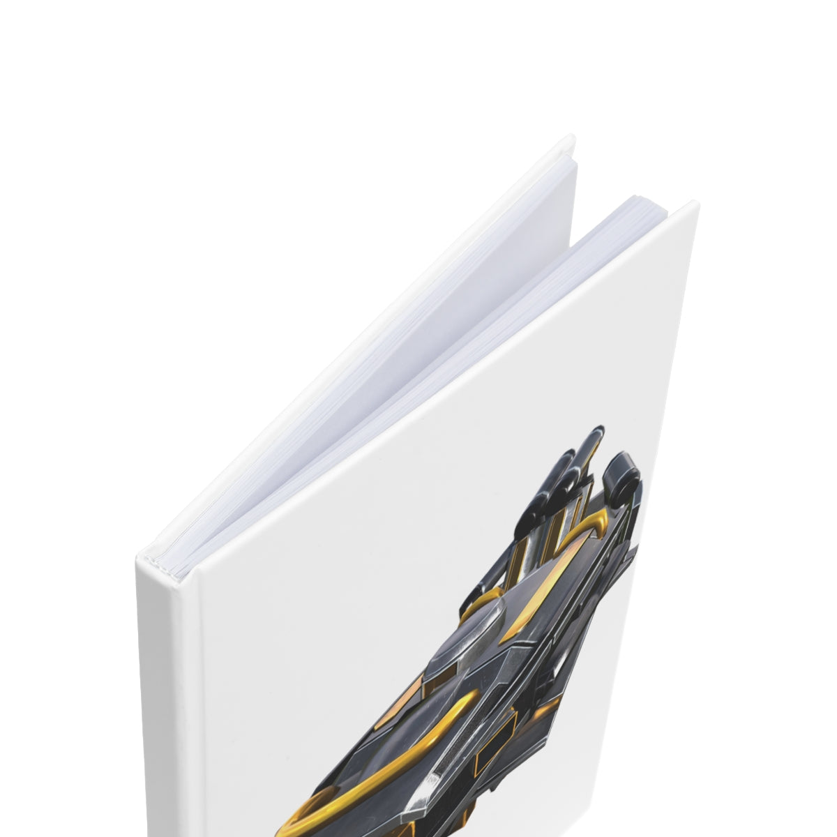 Drone Hardcover Journal A5 with a colorful wraparound design and durable case-wrap binding, featuring blank and ruled pages.