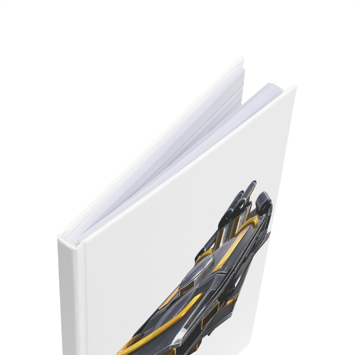 Drone Hardcover Journal A5 with a colorful wraparound design and durable case-wrap binding, featuring blank and ruled pages.