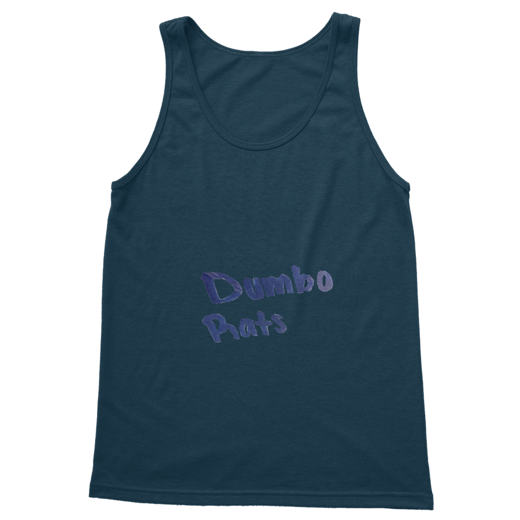 Dumbo Rats Classic Adult Vest Top in various colors, showcasing its unisex design and high-quality fabric.
