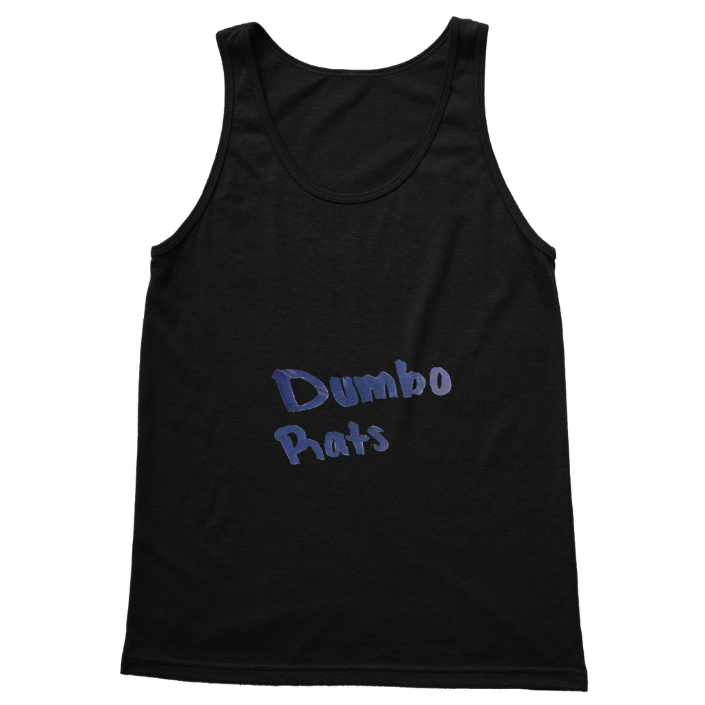 Dumbo Rats Classic Adult Vest Top in various colors, showcasing its unisex design and high-quality fabric.