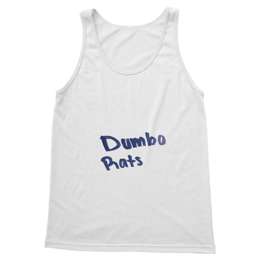 Dumbo Rats Classic Adult Vest Top in various colors, showcasing its unisex design and high-quality fabric.