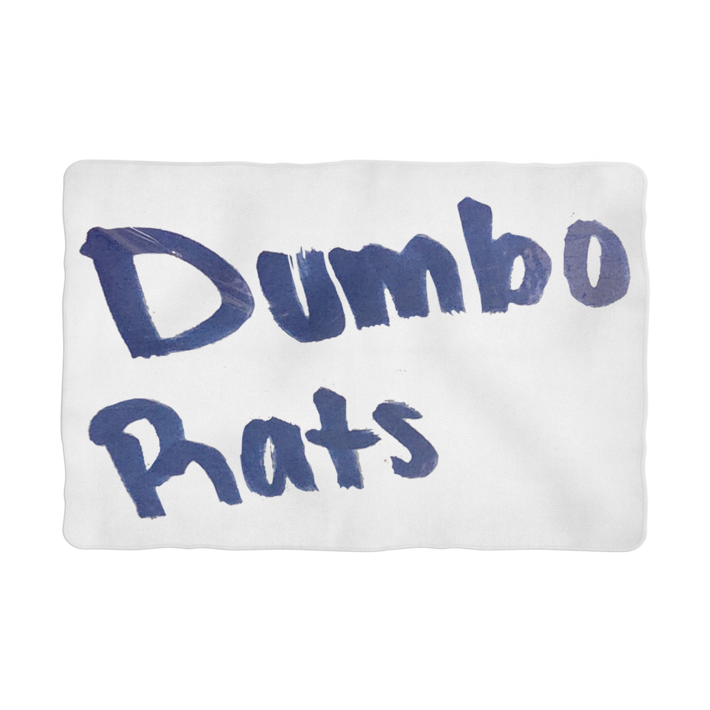 Dumbo Rats Sublimation Pet Blanket made of soft polar fleece, featuring a charming design, perfect for pet comfort and protection.
