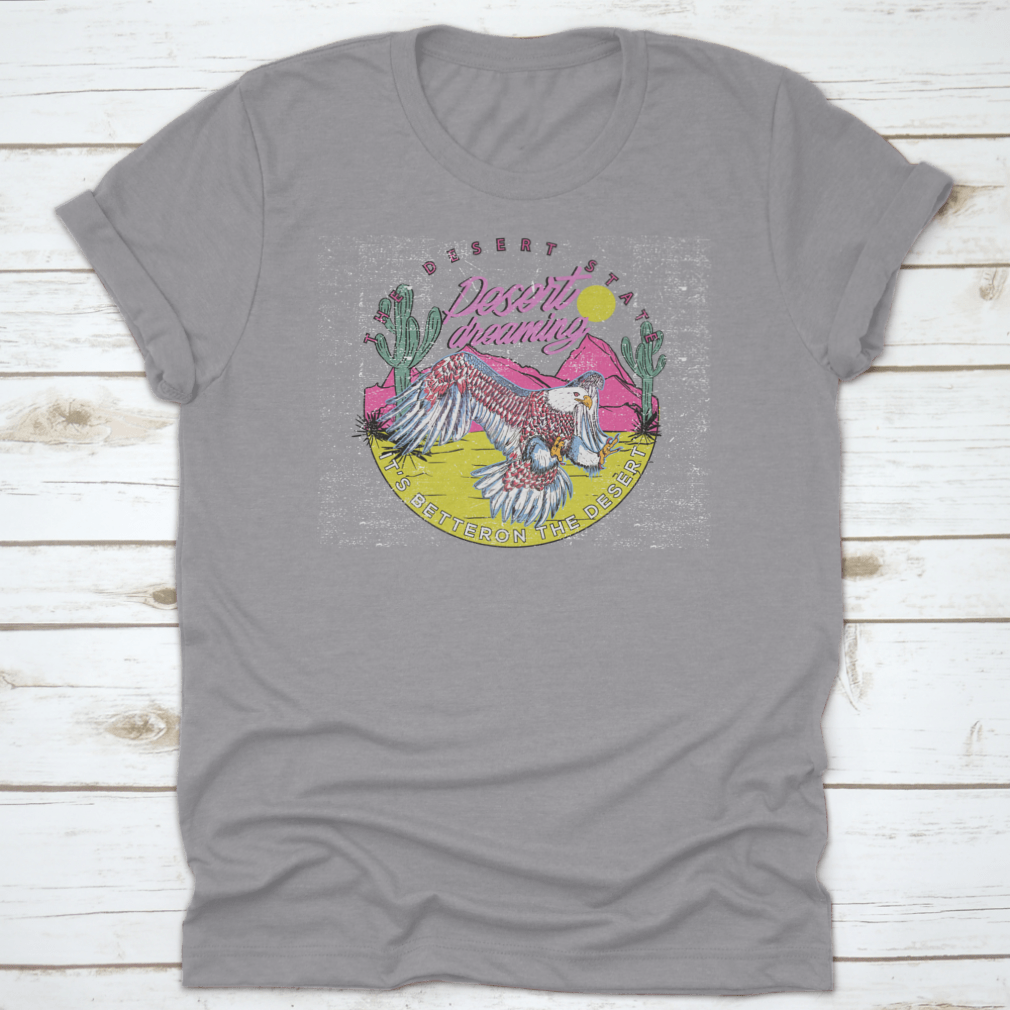 A stylish Eagle Animal Flying T-shirt featuring a unique design, perfect for nature enthusiasts and casual wear.