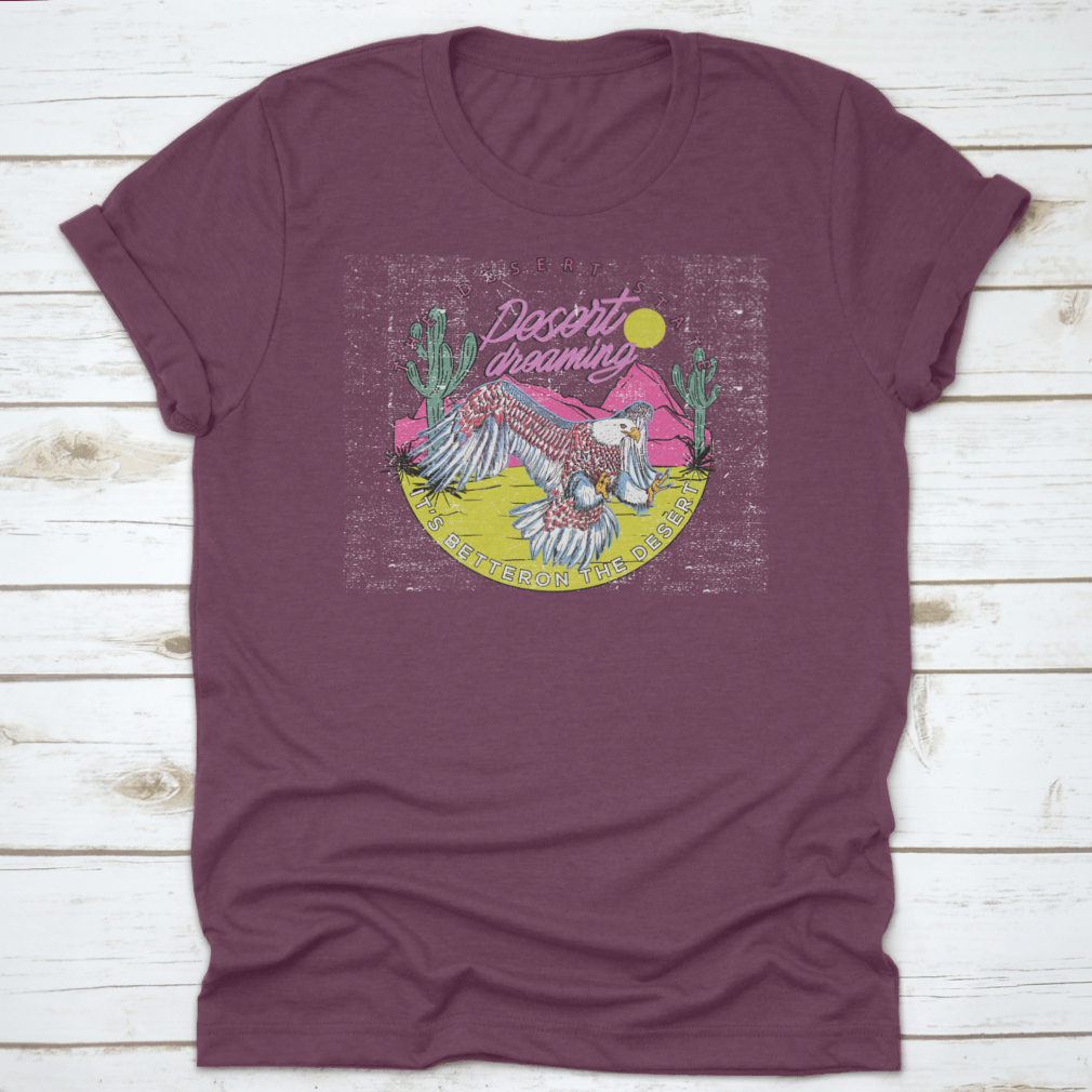 A stylish Eagle Animal Flying T-shirt featuring a unique design, perfect for nature enthusiasts and casual wear.