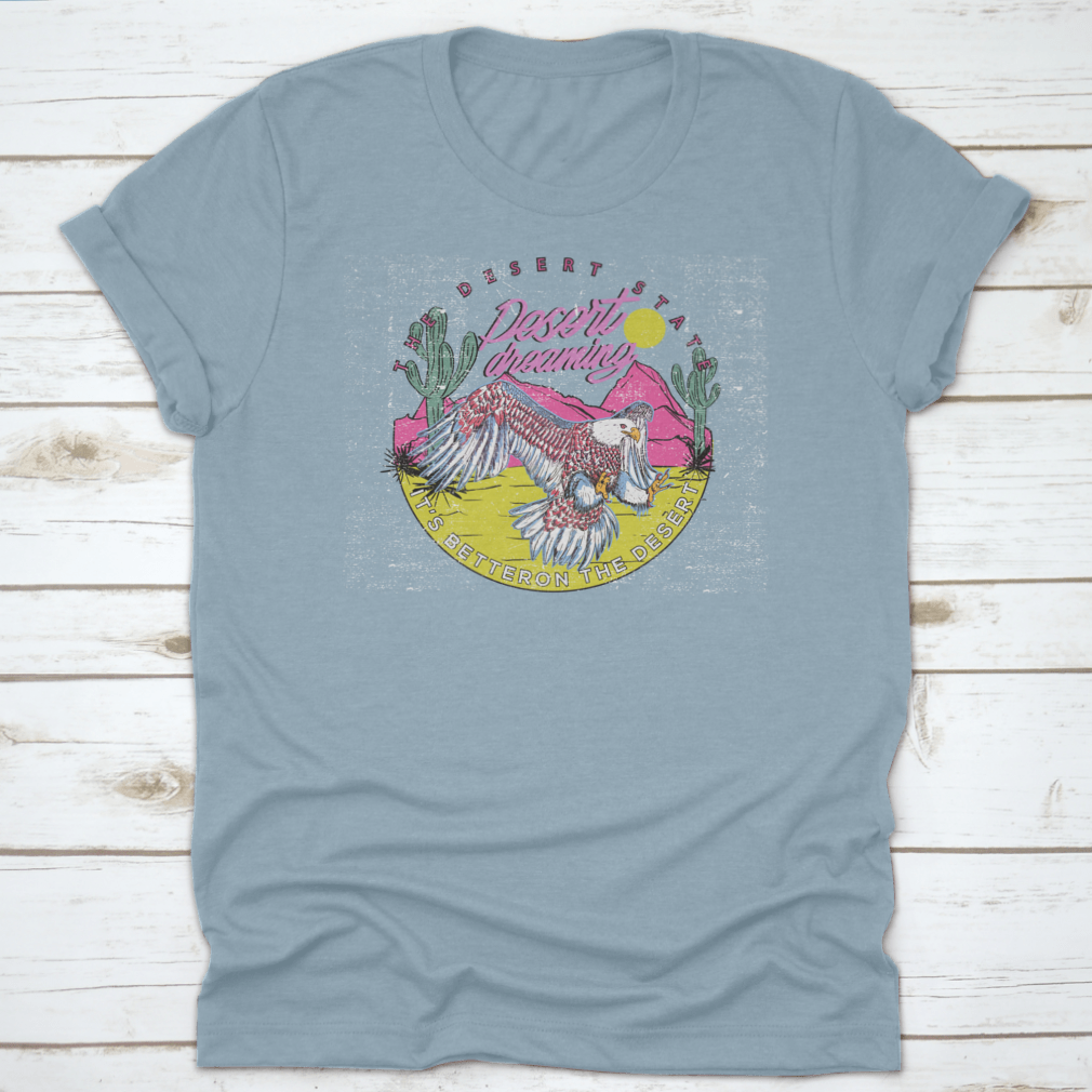 A stylish Eagle Animal Flying T-shirt featuring a unique design, perfect for nature enthusiasts and casual wear.