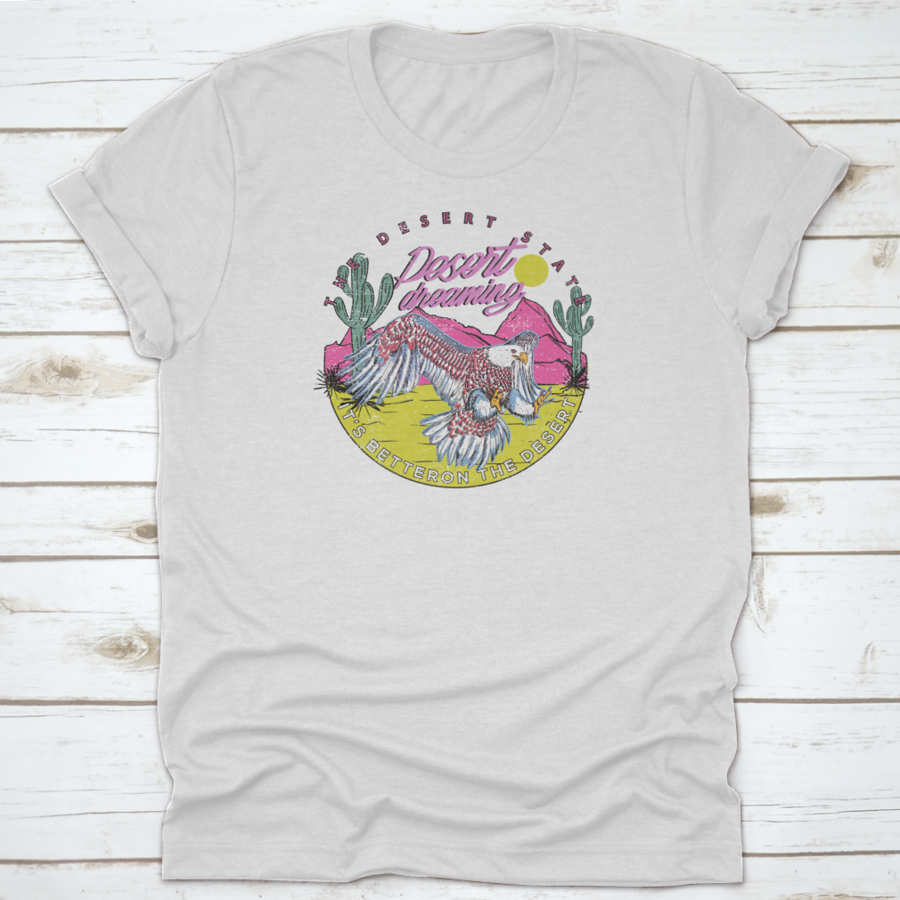 A stylish Eagle Animal Flying T-shirt featuring a unique design, perfect for nature enthusiasts and casual wear.