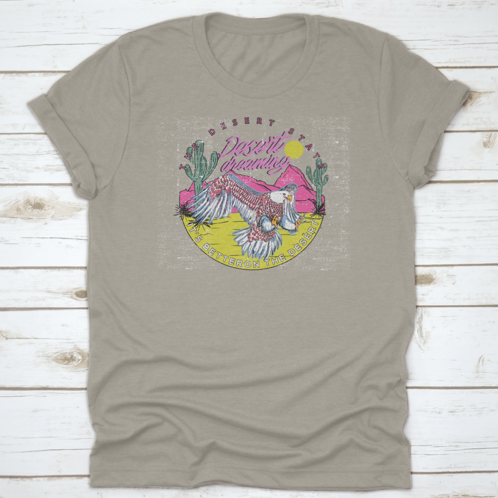 A stylish Eagle Animal Flying T-shirt featuring a unique design, perfect for nature enthusiasts and casual wear.