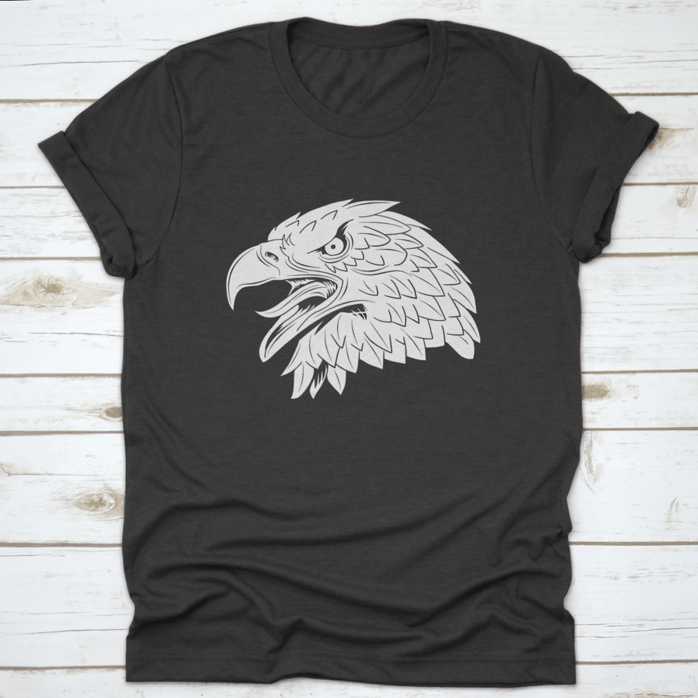 Eagle Independence USA Flag America T-shirt displayed on a mannequin, showcasing its classic fit and patriotic design.