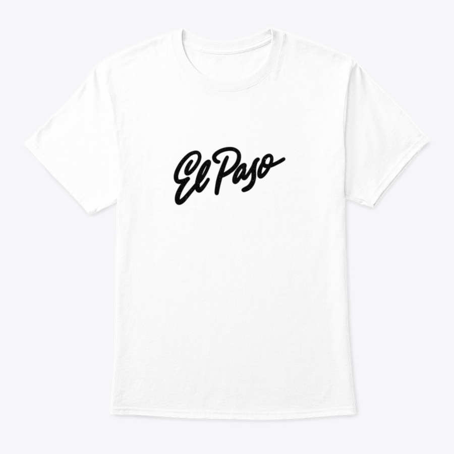 El Paso Handwritten City Name Shirt Design featuring a stylish handwritten font on a comfortable cotton fabric.