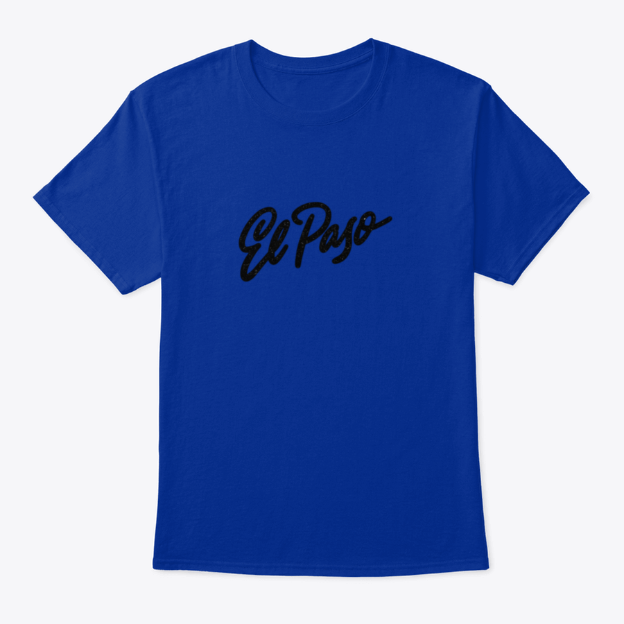 El Paso Handwritten City Name Shirt Design featuring a stylish handwritten font on a comfortable cotton fabric.